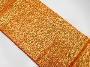 紗綾形模様織出し全通袋帯